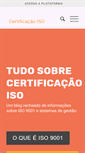 Mobile Screenshot of certificacaoiso.com.br