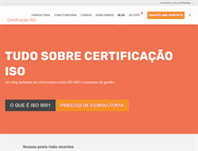 Tablet Screenshot of certificacaoiso.com.br